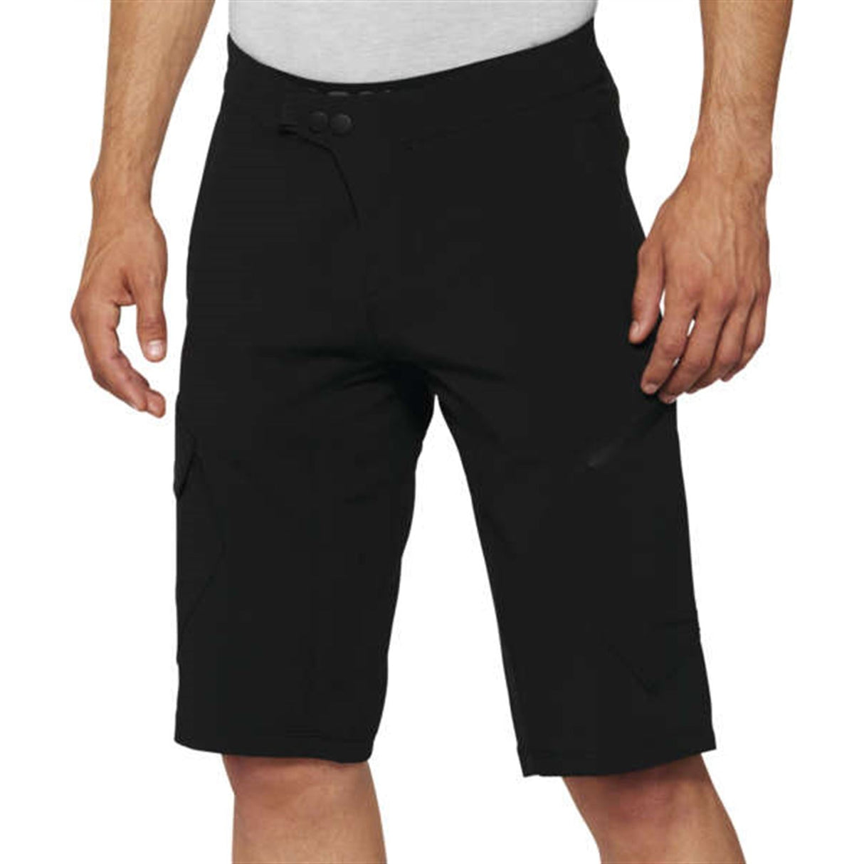 100% Men's Ridecamp Shorts With Liner Black, 32 [MPN: 40030-00002]
