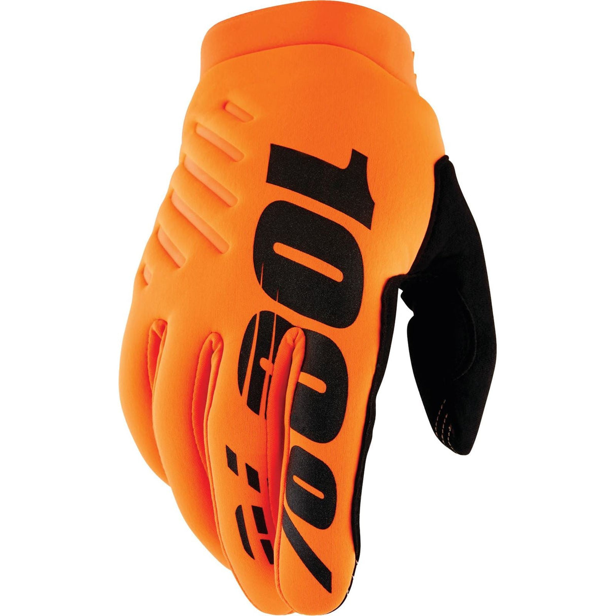 100% Youth Brisker Cold-Weather Gloves - Flo Orange/Black - Youth Medium [MPN: 10004-00005]