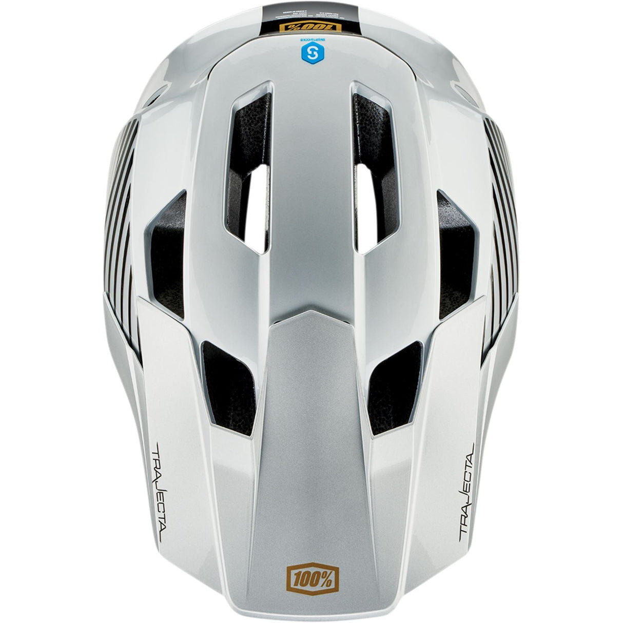 100% Trajecta Helmet - Fidlock - Ranelagh - Silver - Large [MPN: 80003-00015]