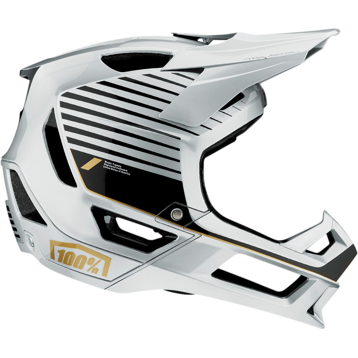 100% Trajecta Helmet - Fidlock - Ranelagh - Silver - Large [MPN: 80003-00015]
