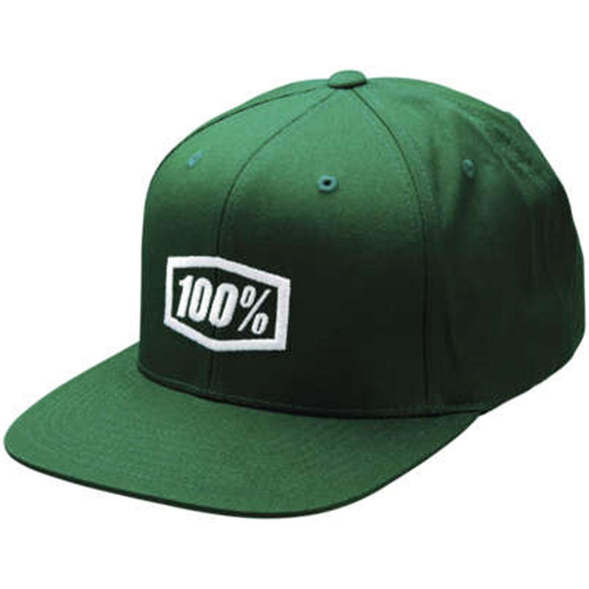 100% Icon Snapback Hat - Green - One Size [MPN: 20044-00002]
