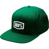 100% Icon Snapback Hat - Green - One Size [MPN: 20044-00002]