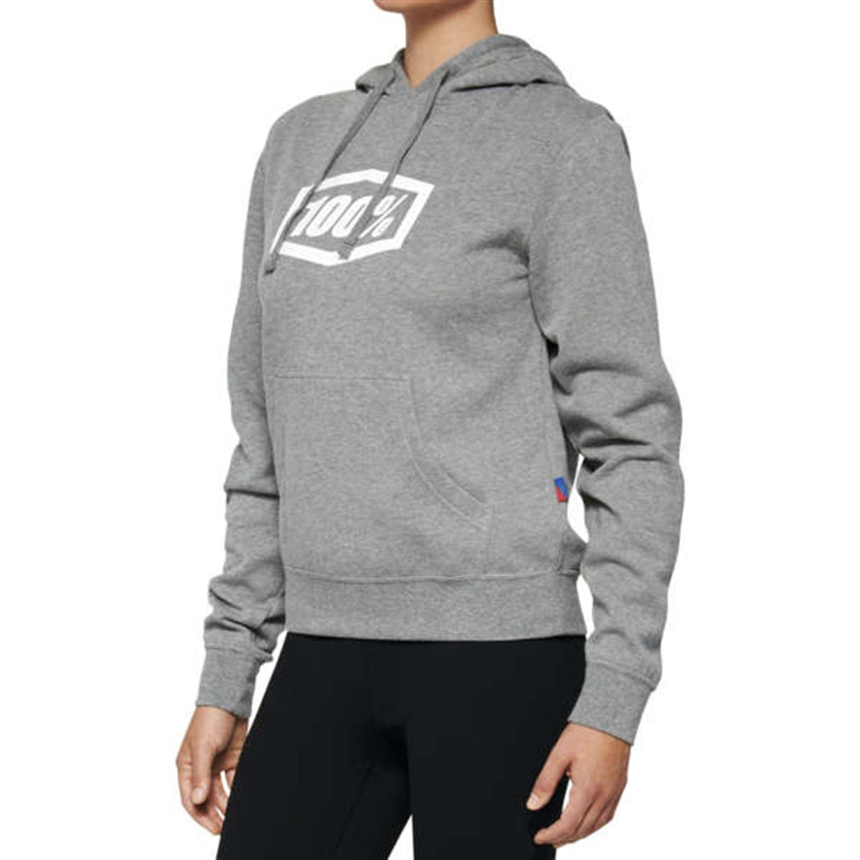 100% Women's Icon Hoody - Heather Grey - XL [MPN: 20031-00007]
