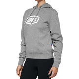 100% Women's Icon Hoody - Heather Grey - XL [MPN: 20031-00007]