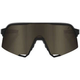 100% S3 Performance Sunglasses Soft Tact Black with Gold Mirror Lens [MPN: 60005-00002]