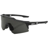 100% Speedcraft XS Sunglasses Soft Tact Black with Smoke Lens [MPN: 60009-00000]