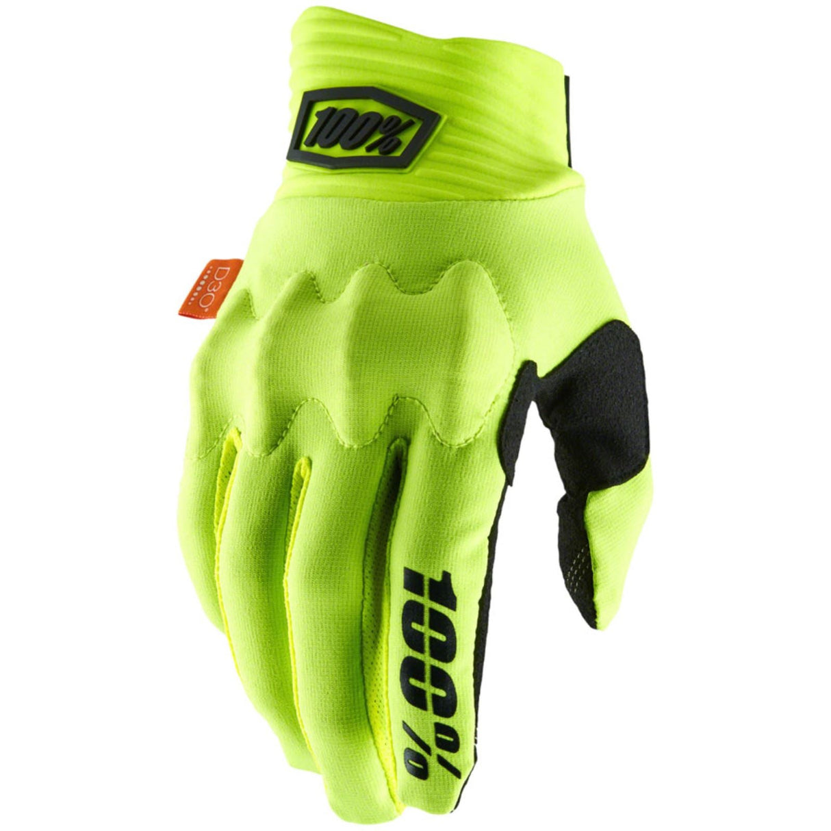 100% Cognito Gloves Flo Yellow/Black, Small [MPN: 10014-00015]