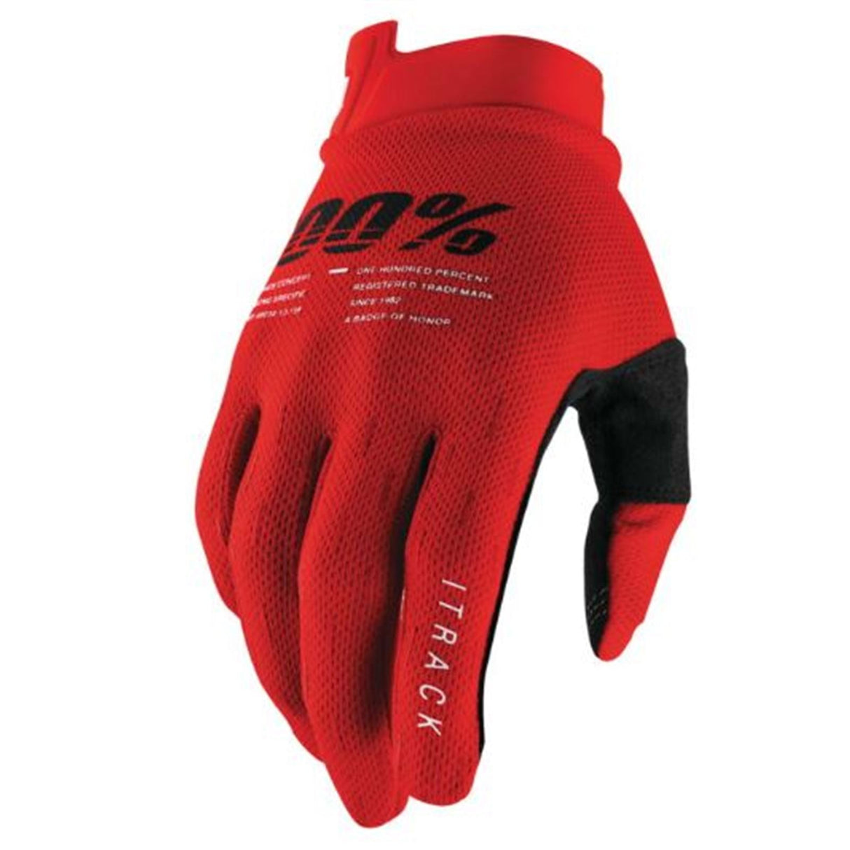 100% Men's iTrack Gloves Red, 2XL [MPN: 10008-00019]
