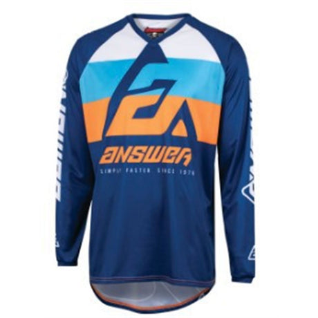 Answer Men's A23 Syncron CC Jersey - Blue/Hyper Orange/Black_979906