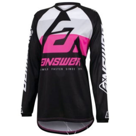 Answer Women's A23 Syncron CC Jersey - Black/White/Rhodamine_979930