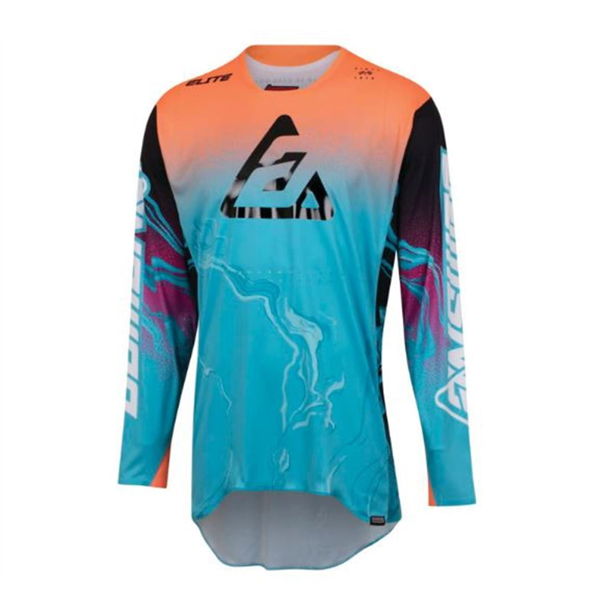 Answer Men's A23 Elite Fusion Jersey - Astana/Hyper Orange/Rhodamine - Small [MPN: 447472]