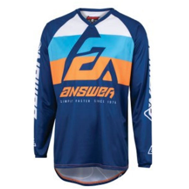 Answer Youth A23 Syncron CC Jersey - Blue/Hyper Orange/Black_980034