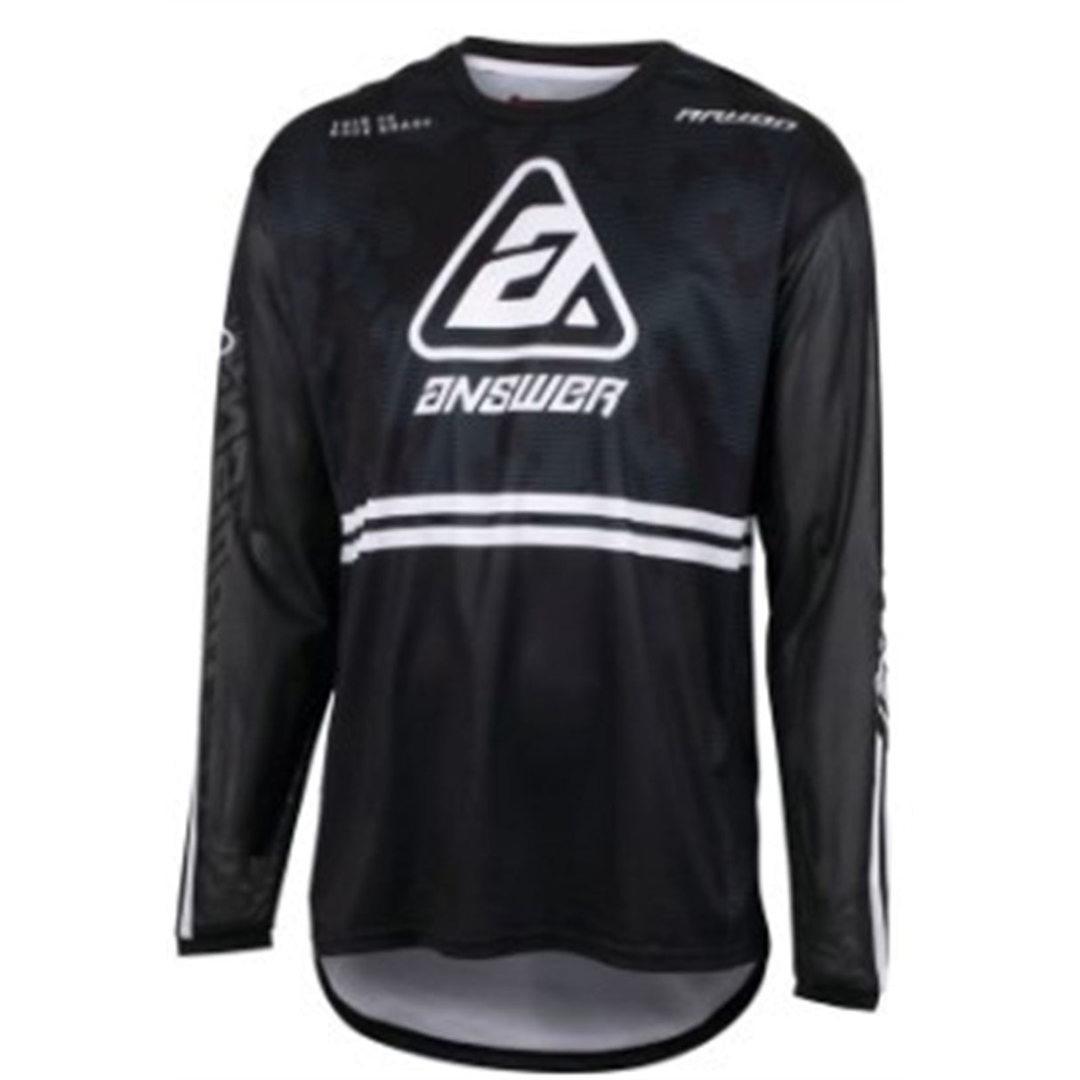 Answer Youth A23 Arkon Trials Jersey - Black/White/Grey - Youth Medium [MPN: 447597]
