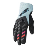 Thor Women's Spectrum Gloves - Black/Light Mint - XL [MPN: 3331-0237]