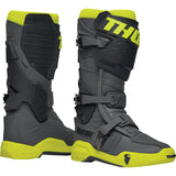 Thor Radial Boots - Gray/Fluorescent Yellow - Size 8 [MPN: 3410-2746]