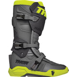 Thor Radial Boots - Gray/Fluorescent Yellow - Size 8 [MPN: 3410-2746]