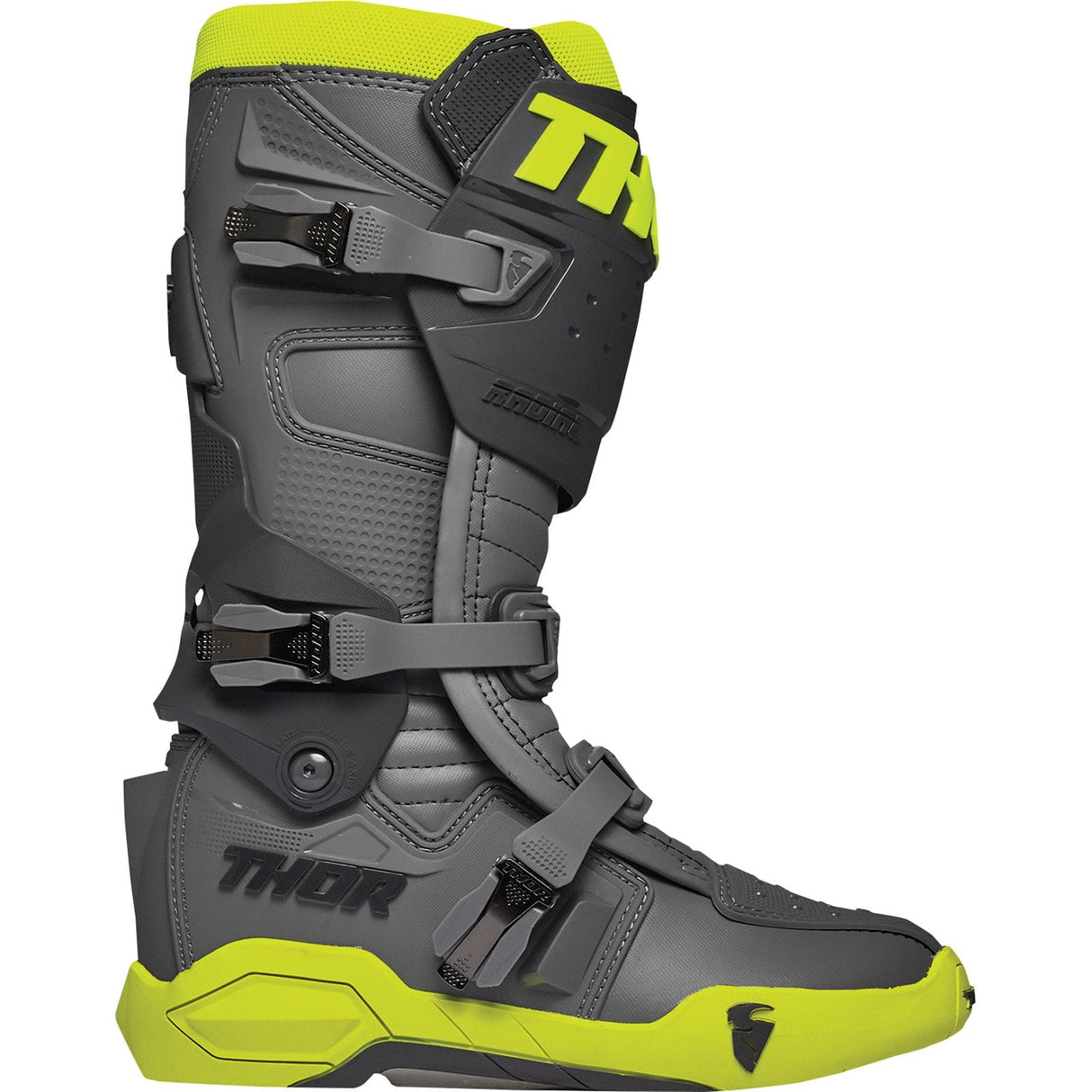 Thor Radial Boots - Gray/Fluorescent Yellow - Size 13 [MPN: 3410-2751]