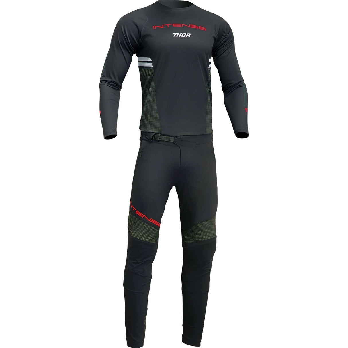 Thor Intense Assist Berm Long-Sleeve Jersey - Black/Camo - Large [MPN: 5020-0225]