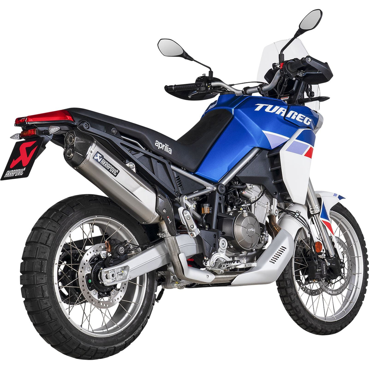 Akrapovic Slip-On Line Muffler - Titanium for 2022-2024 Aprilia Tuareg 660 [MPN: S-A6SO1-HGJT]