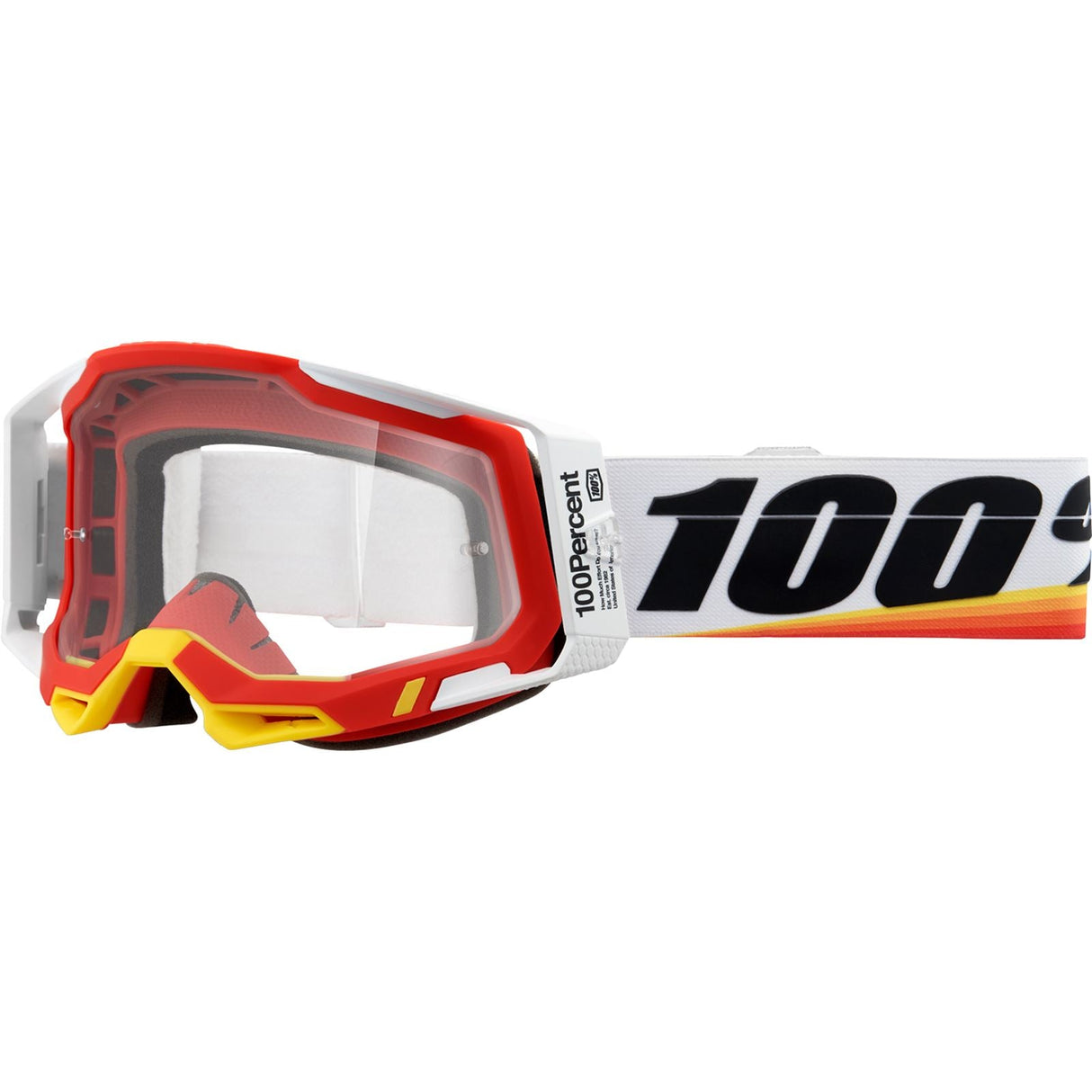 100% Racecraft 2 Goggles - Arsham Red - Clear [MPN: 50009-00016]