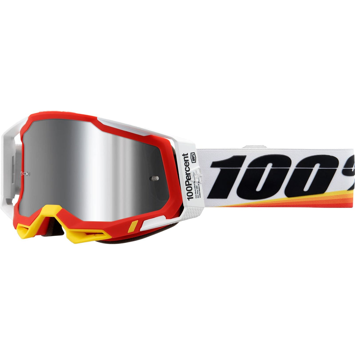 100% Racecraft 2 Goggles - Arsham Red - Silver Flash Mirror [MPN: 50010-00016]