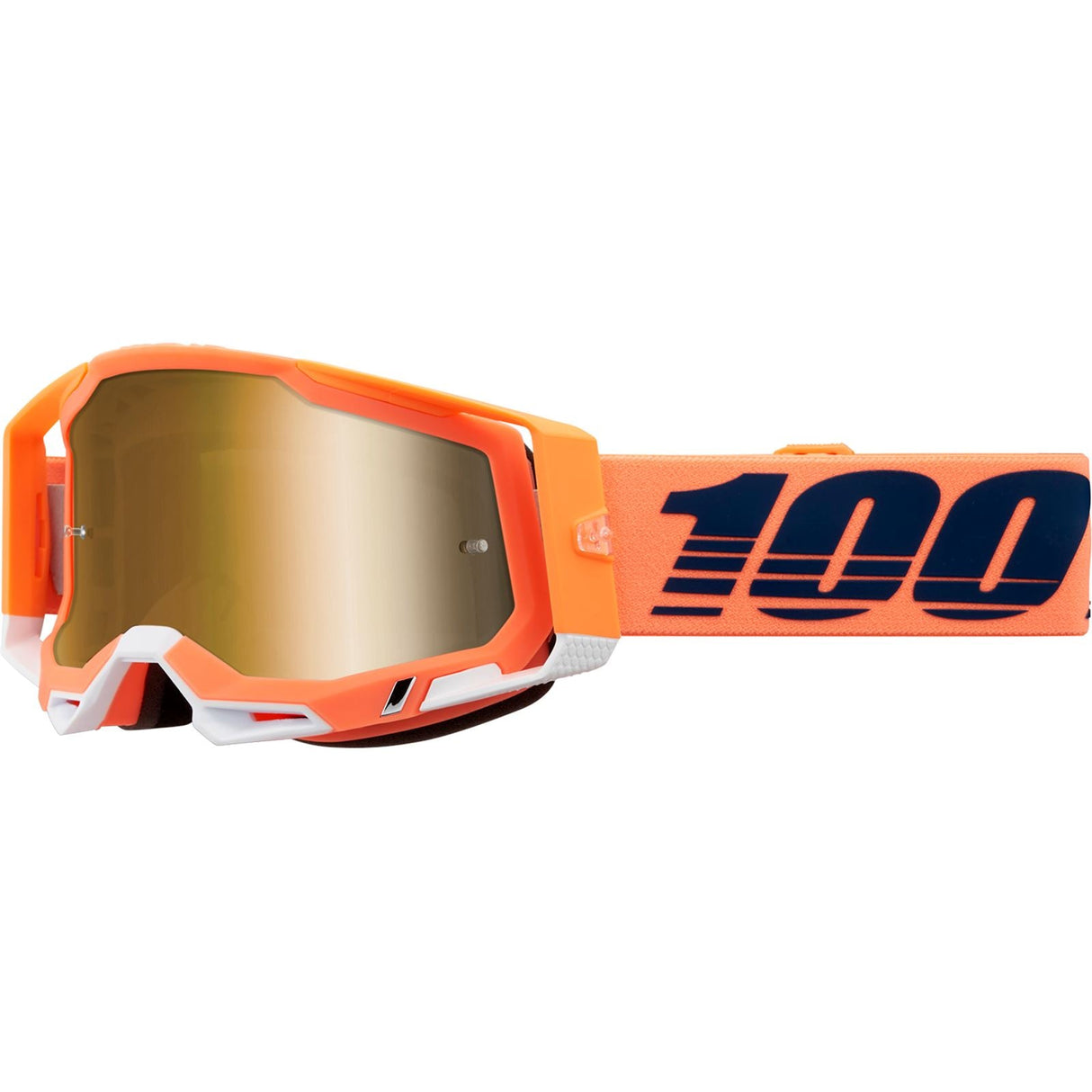 100% Racecraft 2 Goggles - Coral - True Gold Mirror [MPN: 50010-00018]