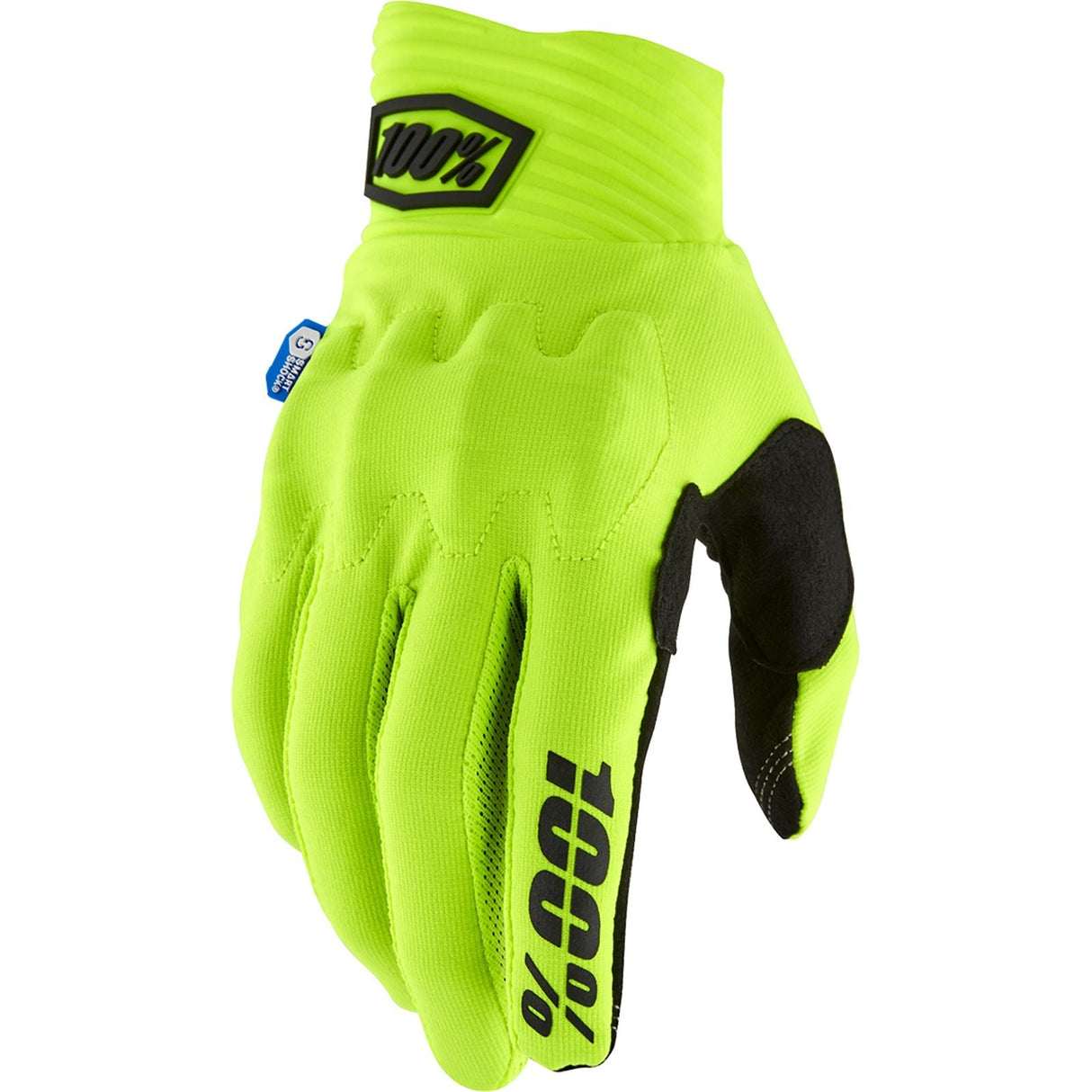 100% Cognito Smart Shock Gloves - Fluorescent Yellow - Small [MPN: 10014-00040]