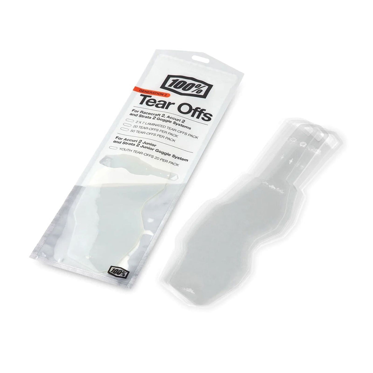 100% Standard Tear-Offs - 20pk [MPN: 59084-00001]