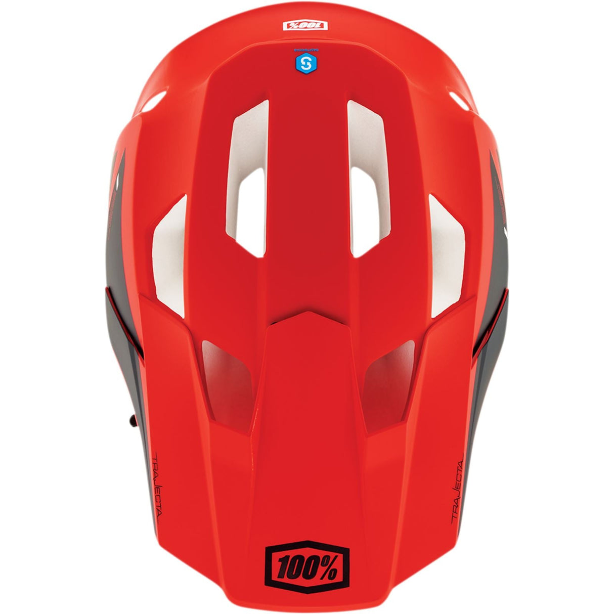 100% Trajecta Helmet - Fidlock - Cargo - Fluo Red - Large [MPN: 80003-00011]