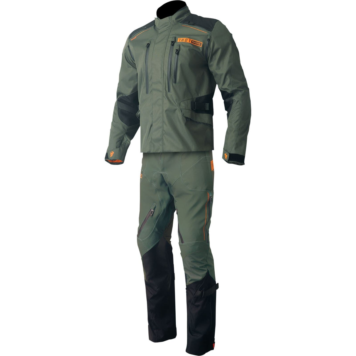 Thor Range Jersey - Army Green/Orange - Small [MPN: 2910-7482]