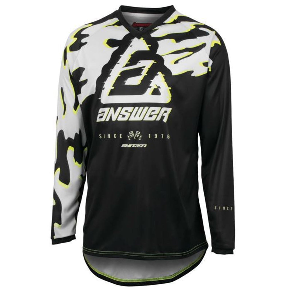 Answer Men's A23.5 Syncron Meltdown Jersey - Grey/Hyper Acid/Black_1153553