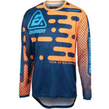 Answer Men's A23.5 Arkon Boost Jersey - Navy/Hyper Orange/Light Blue - Medium [MPN: 447965]
