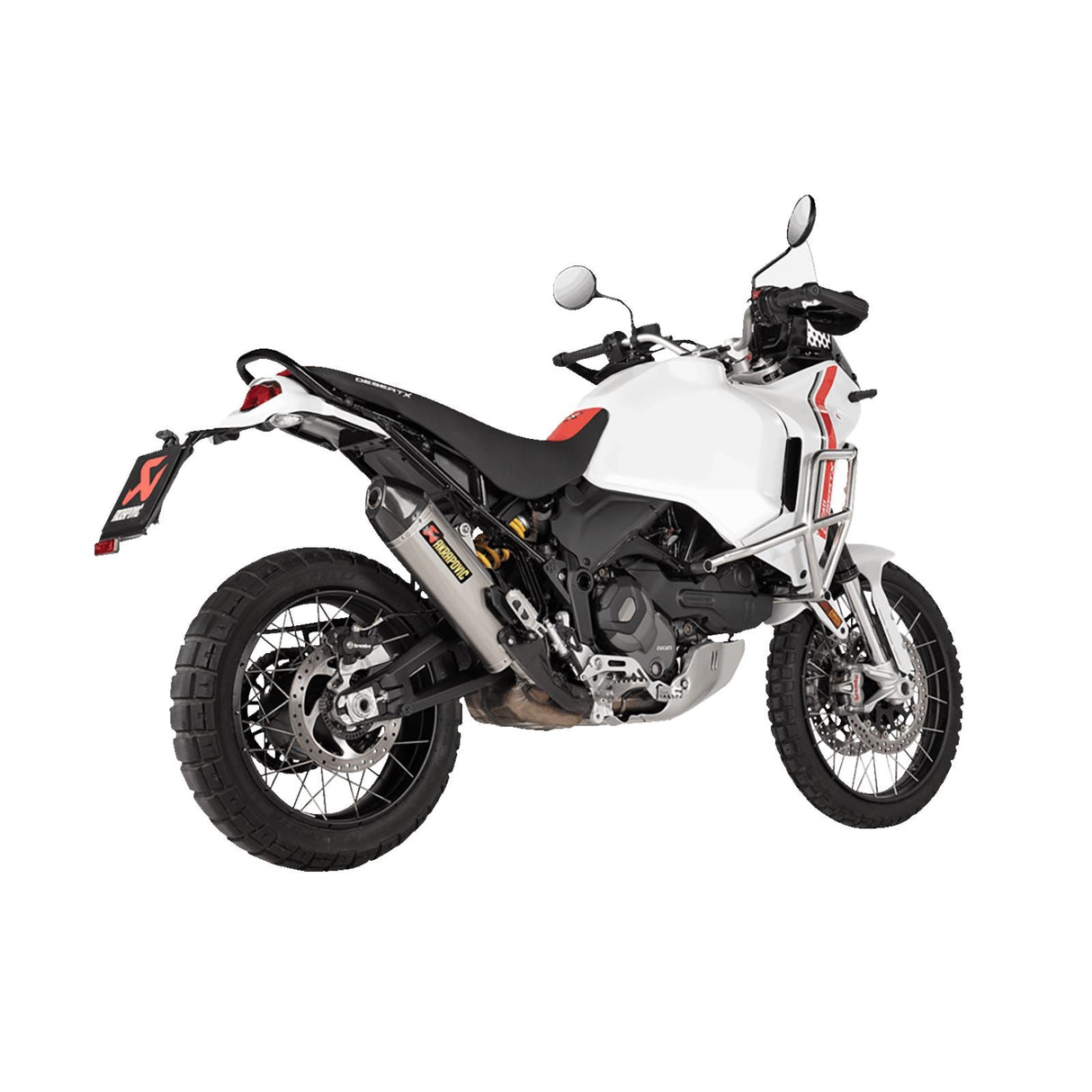 Akrapovic Slip-On Line Muffler - Titanium for 2022-2024 Ducati DesertX [MPN: S-D9SO19-HJAT]
