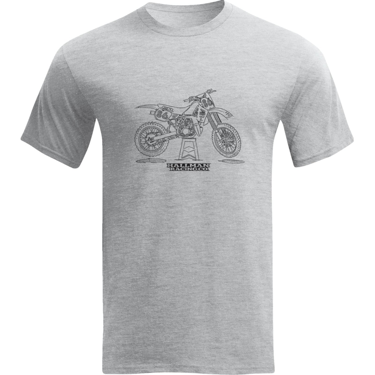 Thor Hallman 2 Smoker T-Shirt - Gray - Large [MPN: 3030-23498]
