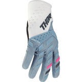 Thor Women's Spectrum Gloves - Starlight Blue/White - Large [MPN: 3331-0266]