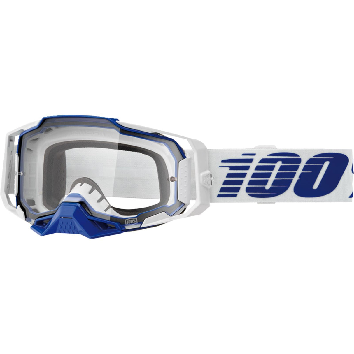 100% Armega Goggle - Blue/Clear [MPN: 50004-00031]