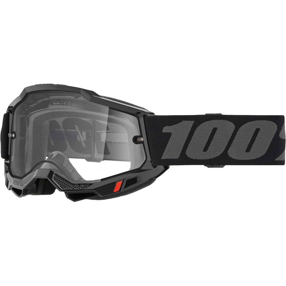 100% Accuri 2 - Enduro Moto - Black/Clear [MPN: 50015-00006]