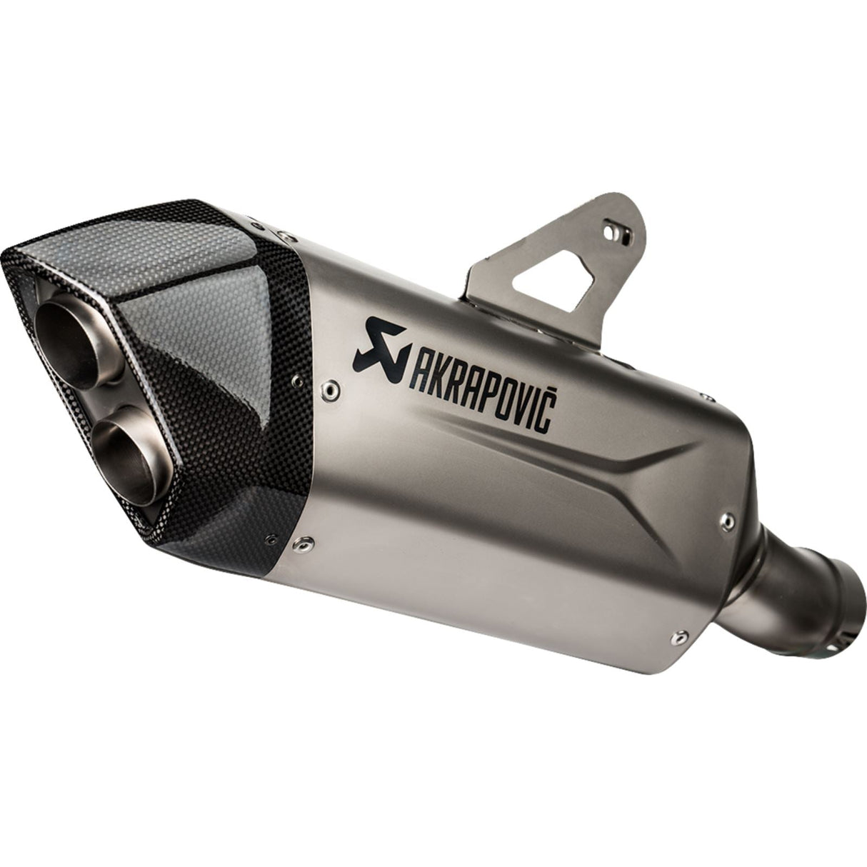 Akrapovic Slip-On Line Muffler - Titanium - Silver for 2024 BMW	R 1300 GS [MPN: S-B13SO4-HJGT]