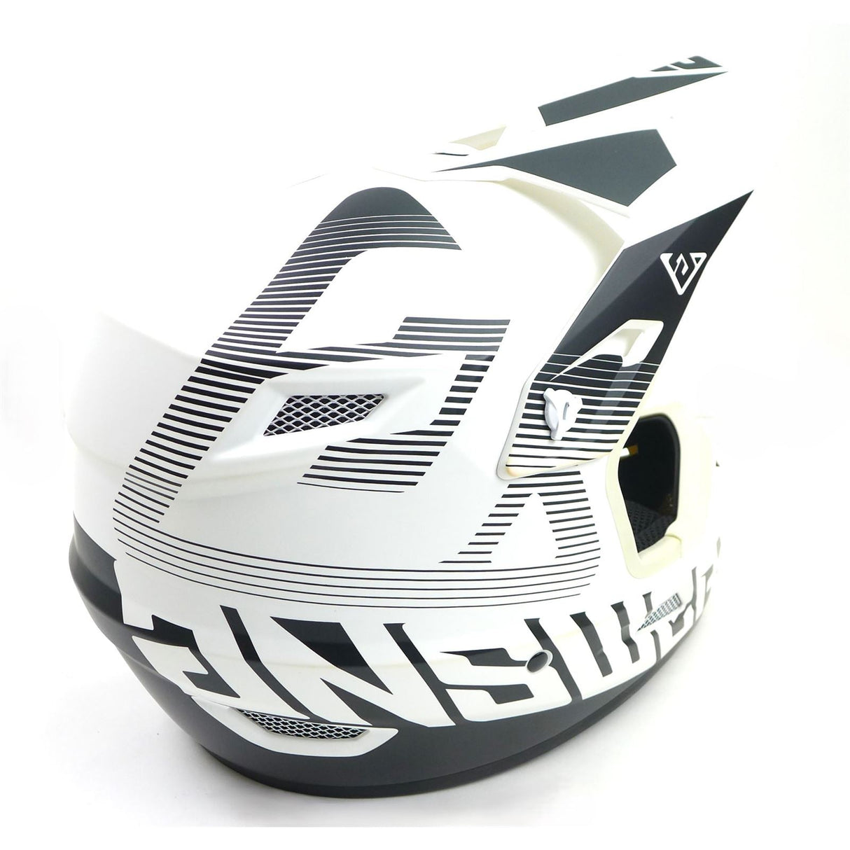 Answer A23 AR1 V2 Bold Helmet - White/Black - Youth Medium OPEN BOX [MPN: 447755]