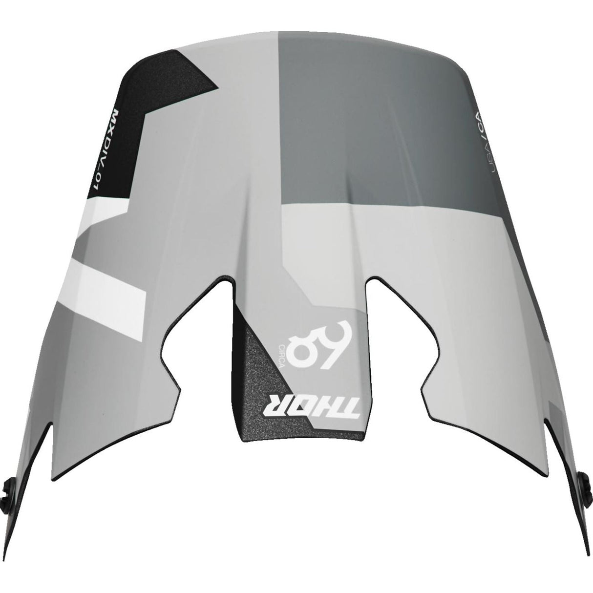 Thor Reflex Sport Visor - Carbon Brave - Gray/White [MPN: 0132-1828]