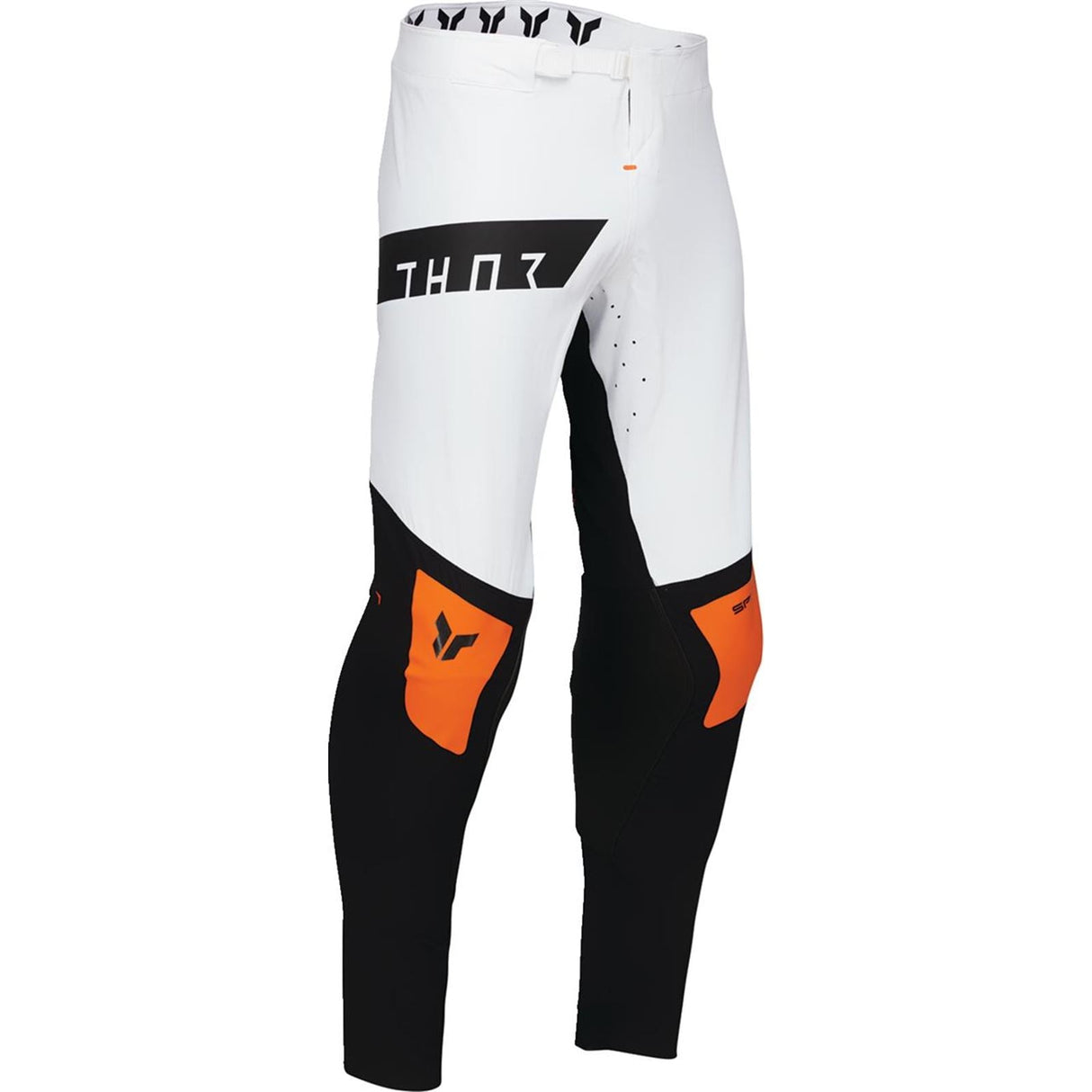 Thor Sportmode Rogue Pants - White/Orange - Size 34 OPEN BOX [MPN: 2901-11881]