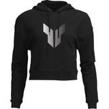 Thor Women's Noise Pullover Crop Hoodie - Black_1485474