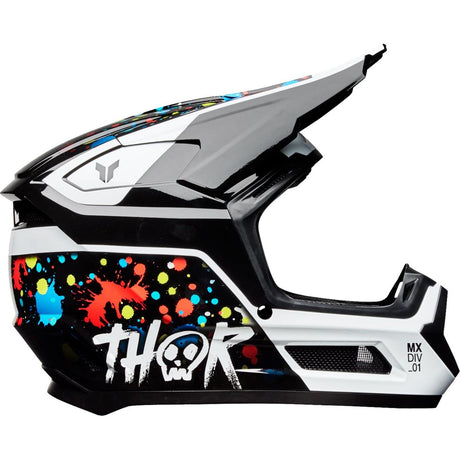 Thor Youth Fleet Helmet - Splat - Black_1524969
