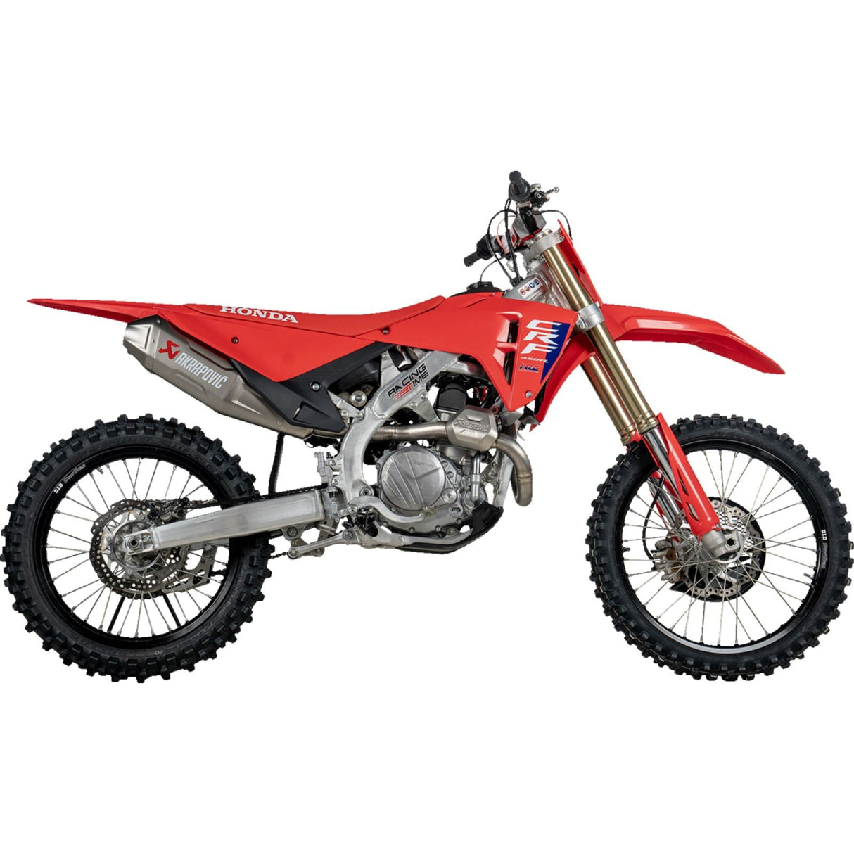 Akrapovic Evolution Line Exhaust System - Titanium for CRF450R/CRF450RX [MPN: S-H4E1-FDHLT]