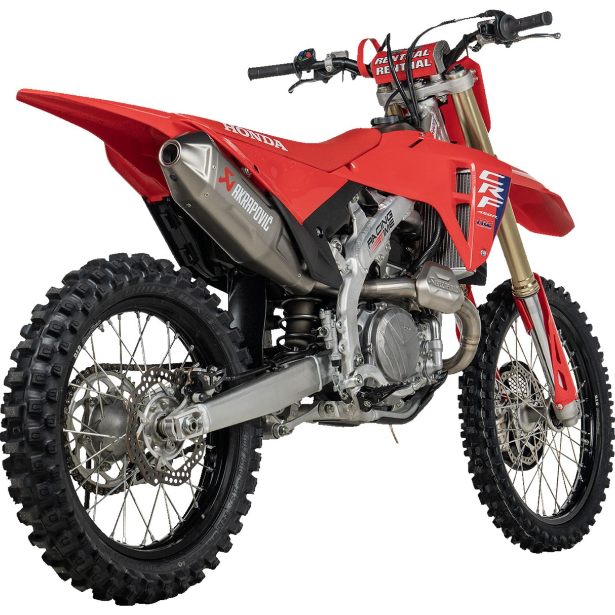 Akrapovic Evolution Line Exhaust System - Titanium for CRF450R/CRF450RX [MPN: S-H4E1-FDHLT]