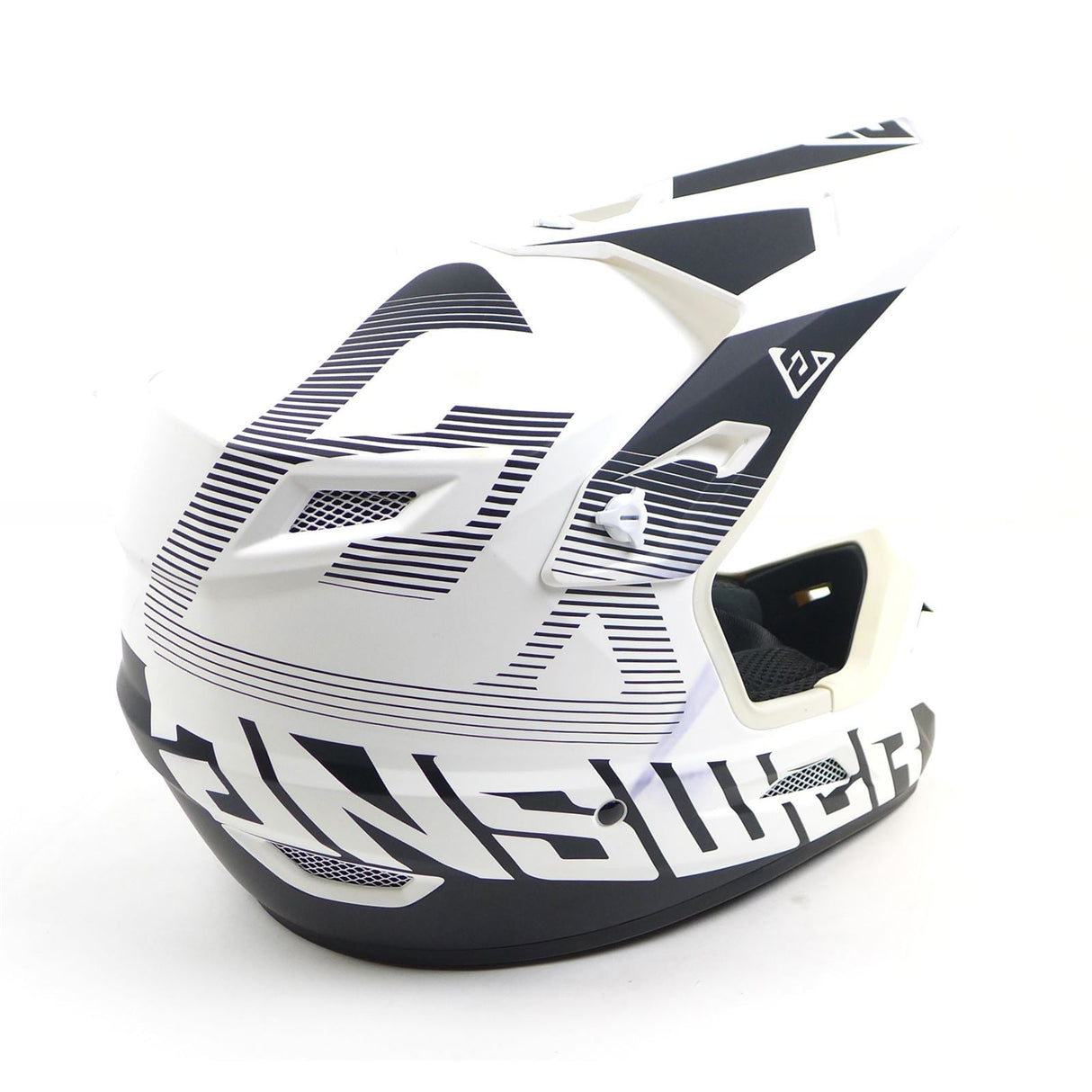 Answer A23 AR1 V2 Bold Helmet - White/Black - Youth Medium OPEN BOX [MPN: 447755]