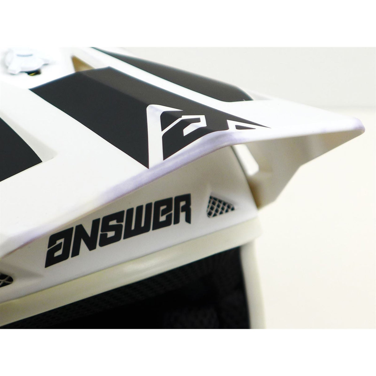 Answer A23 AR1 V2 Bold Helmet - White/Black - Youth Medium OPEN BOX [MPN: 447755]