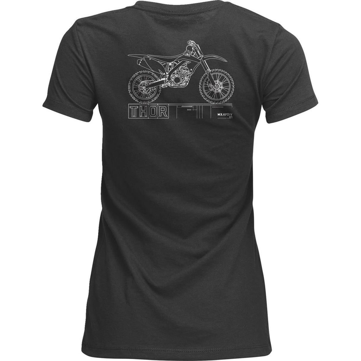 Thor Women's Blueprint T-Shirt - Charcoal