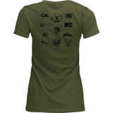 Thor Women's Patched Up T-Shirt - Military Green