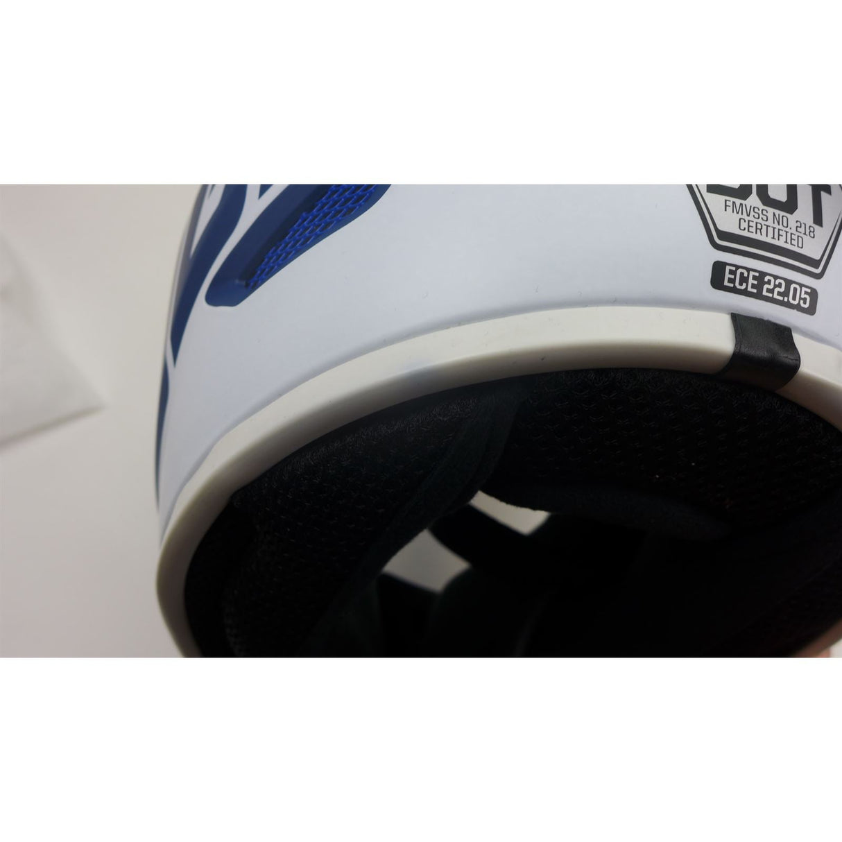 Answer Youth A23 AR1 V2 Bold Helmet Blue/White, Youth Large OPEN BOX BLEM [MPN: 447753]